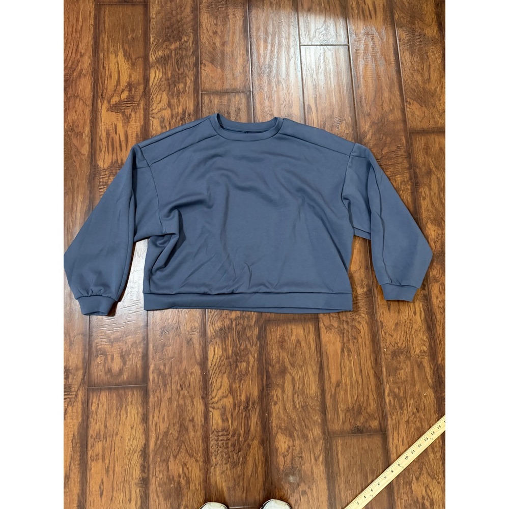 Avia Sweatshirt Women XXXL 22 Slate Blue Excellent Drop Shoulder Relaxed Fit